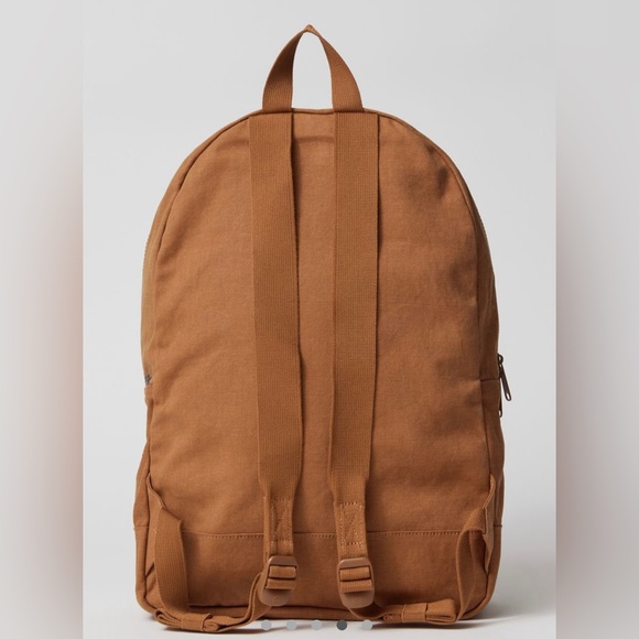 Herschel tan brown cotton casuals heritage backpack NWT - Picture 3 of 5